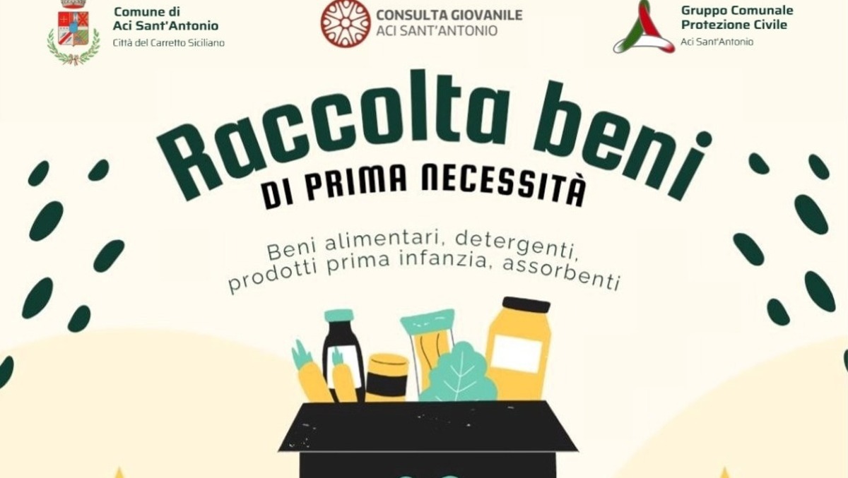 Aci Sant'Antonio, attivata la raccolta beni per Niscemi - Credit foto Comune di Aci Sant'Antonio