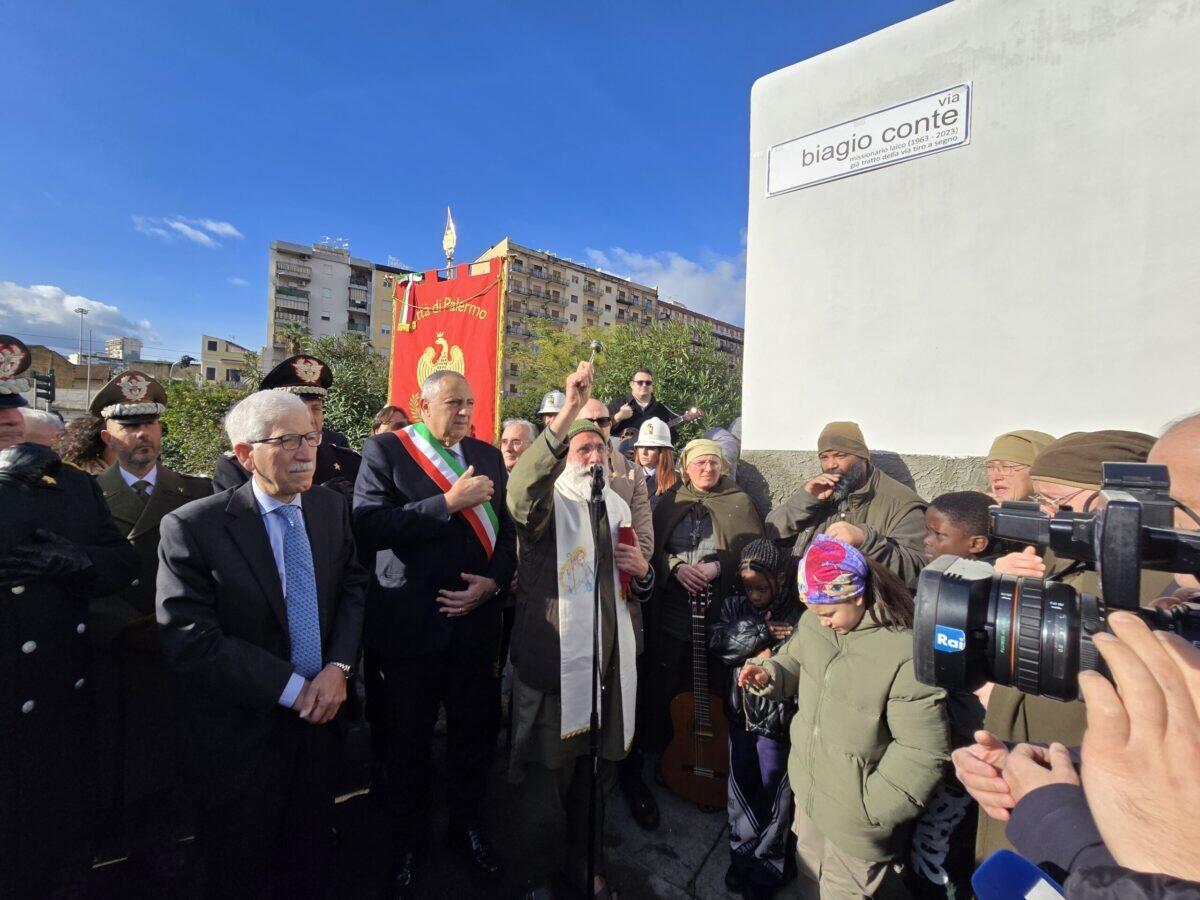 Intitolata a Fratel Biagio Conte una porzione di via Tiro a Segno nel Comune di Palermo - 