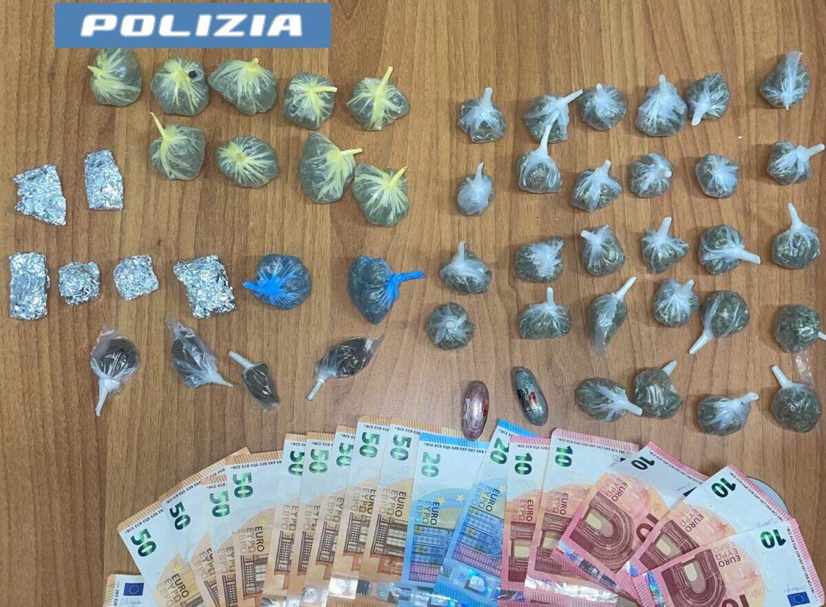 Arrestato a Catania un pusher con 250 grammi di sostanze stupefacenti e 600 euro in contante - 