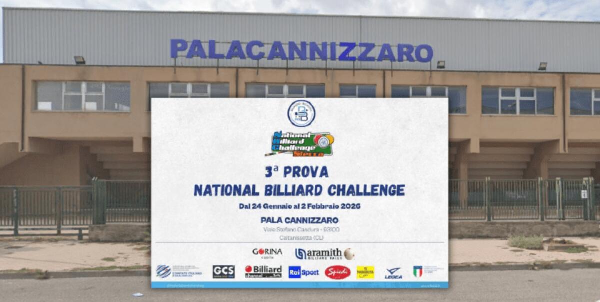 Comune di Caltanissetta ospita la 3ª Prova National Billiard Channel con 840 giocatori da tutta Italia - 