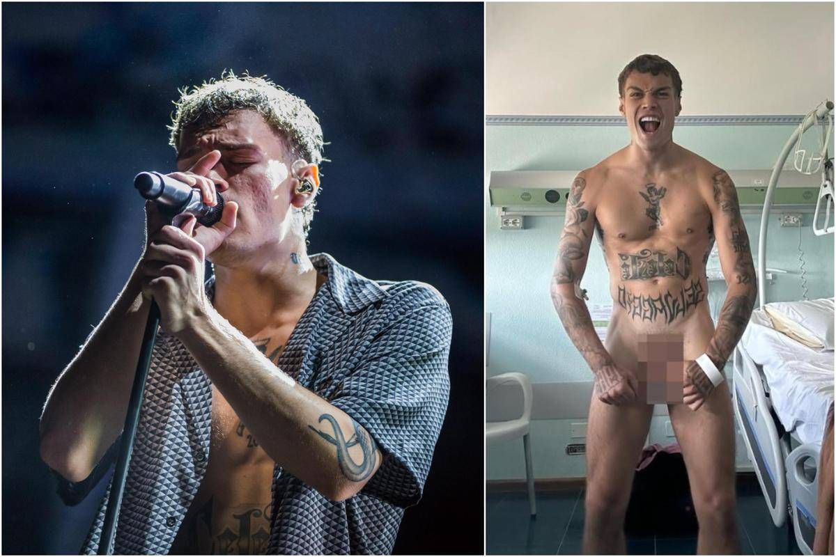 Blanco, la foto che fa discutere: in ospedale... completamente nudo - 