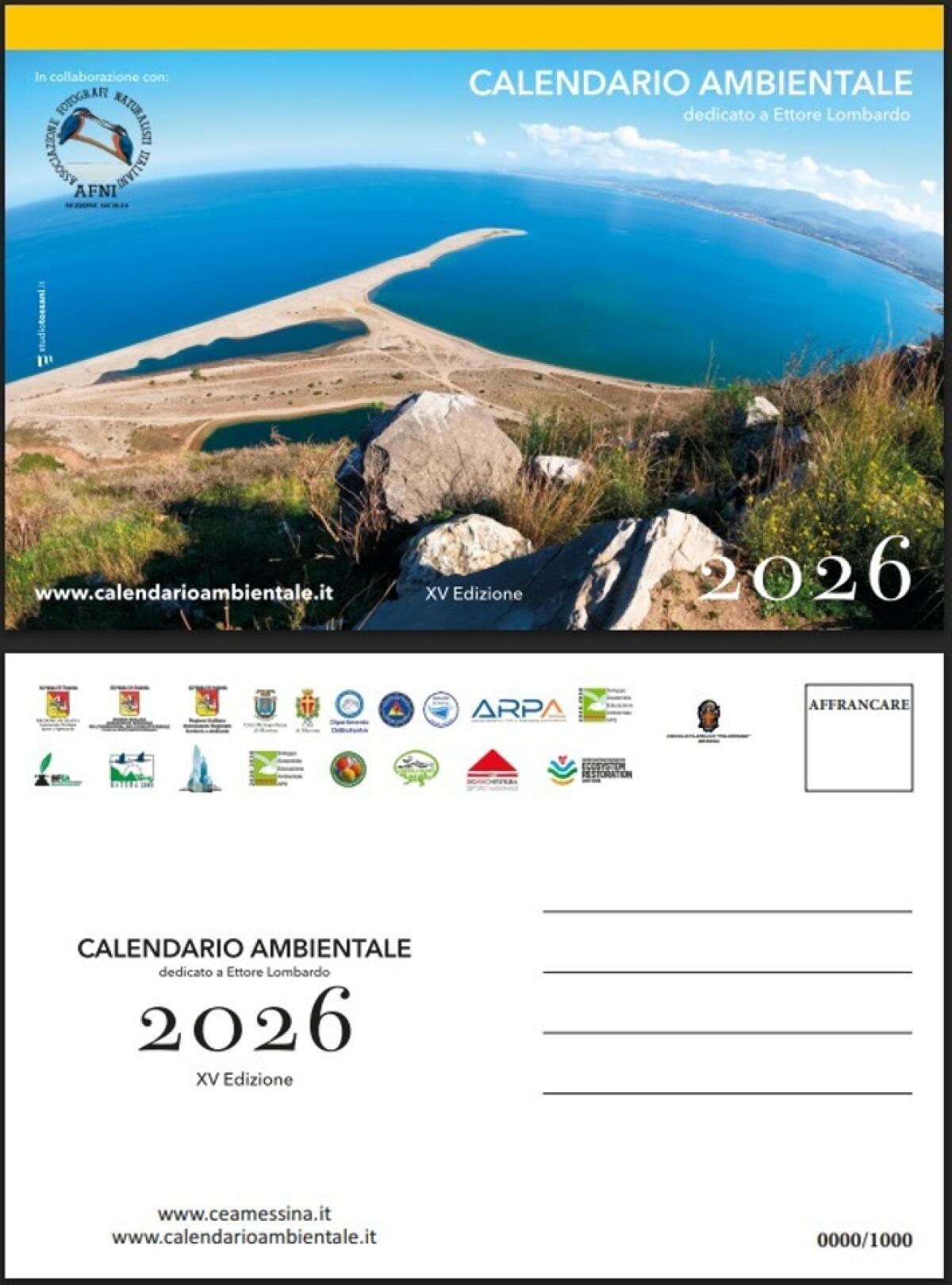 Il Comune di Messina celebra la Natura con la 15^ edizione del Calendario Ambientale 2026 - 