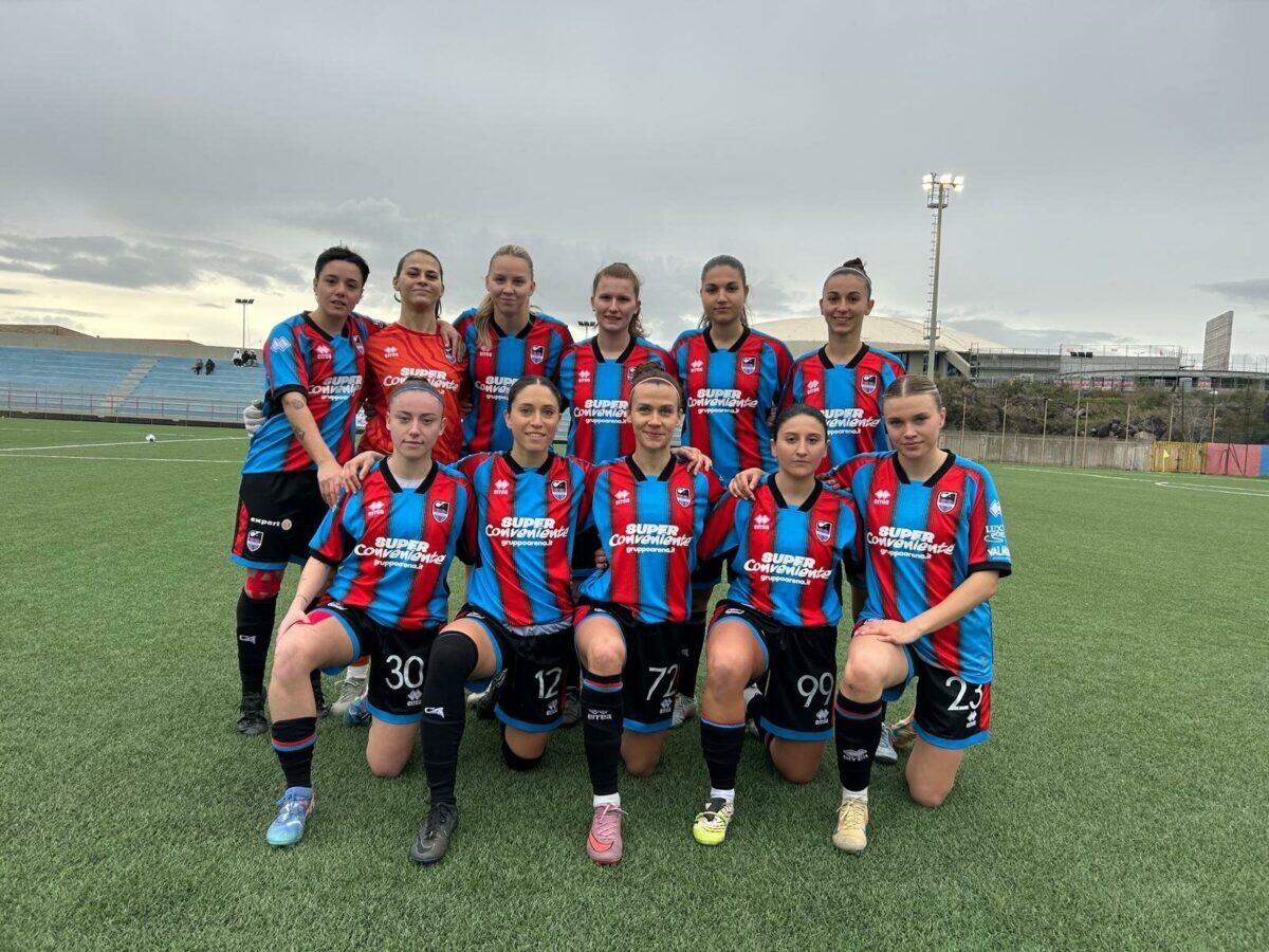 Calcio Catania Women inarrestabile: nona vittoria e vetta della classifica dopo il 2-0 al Colleferro - 