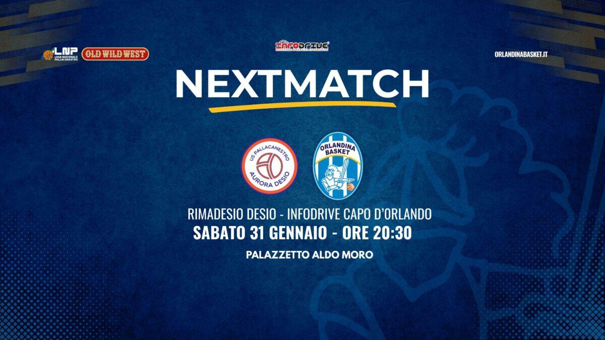 Infodrive Capo d’Orlando alla prova della Rimadesio Desio nella 24ª giornata di Serie B - 