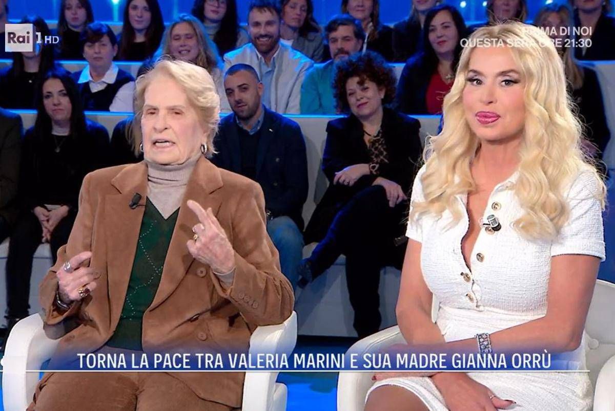 Valeria Marini e la mamma, scoppia la pace a Domenica In - 
