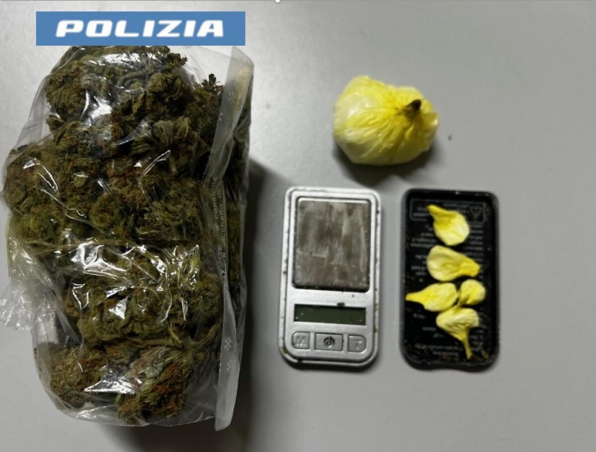Arresto della Polizia di Catania: sequestrati 55 grammi di marijuana e 11 grammi di cocaina - 