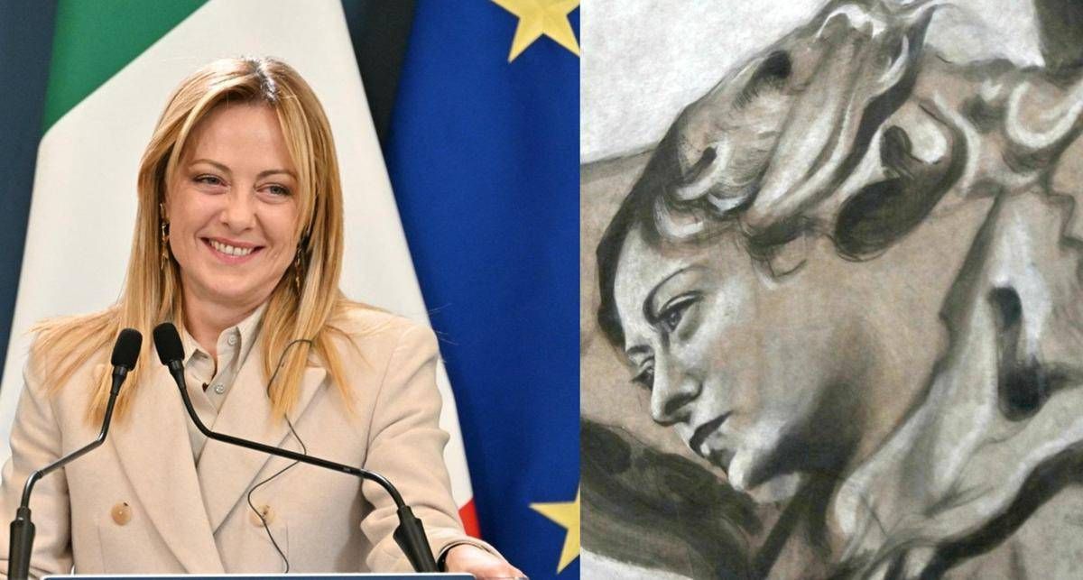 Meloni scherza su affresco con il suo volto: "No, decisamente non sembro un angelo" - 