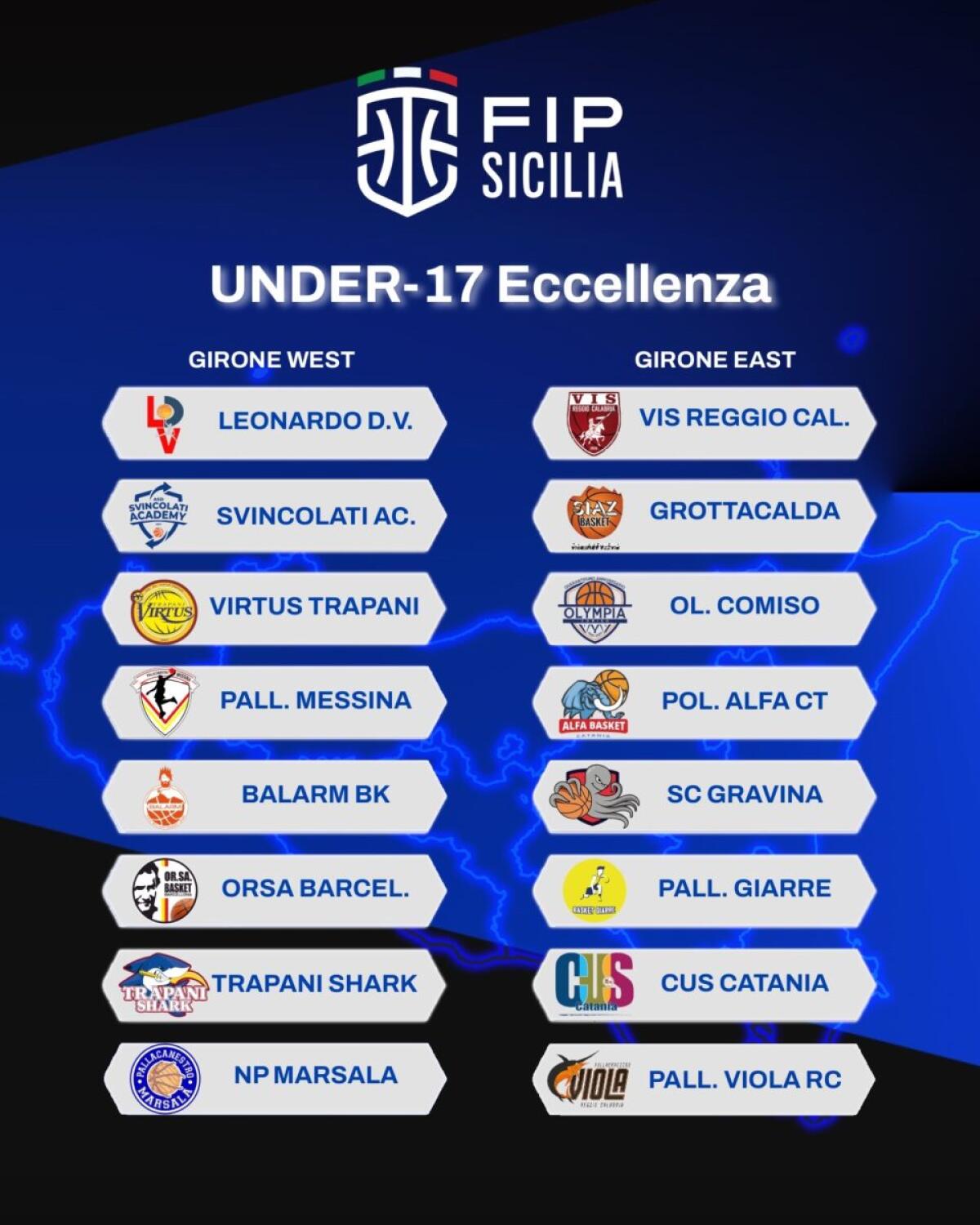 FIP Pallacanestro: Le Siciliane e Calabresi Pronte a Competere per le Finali Nazionali Under-17 Eccellenza - 