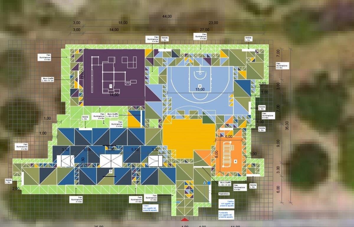 Comune di Palermo avvia il progetto di un nuovo playground sportivo nel quartiere ZEN - 