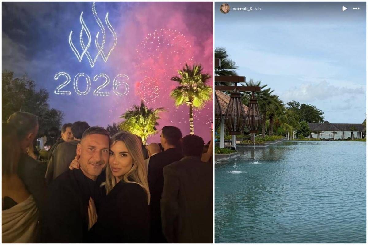 Totti e Noemi Bocchi, capodanno a Dubai. Poi mare (e padel) in Malesia - 