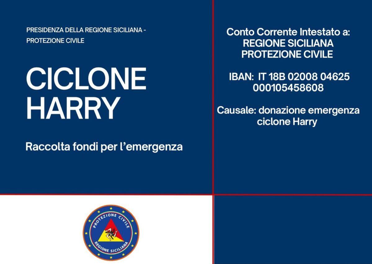 Raccolta Fondi della Protezione Civile per le Vittime del Ciclone Harry in Sicilia - 