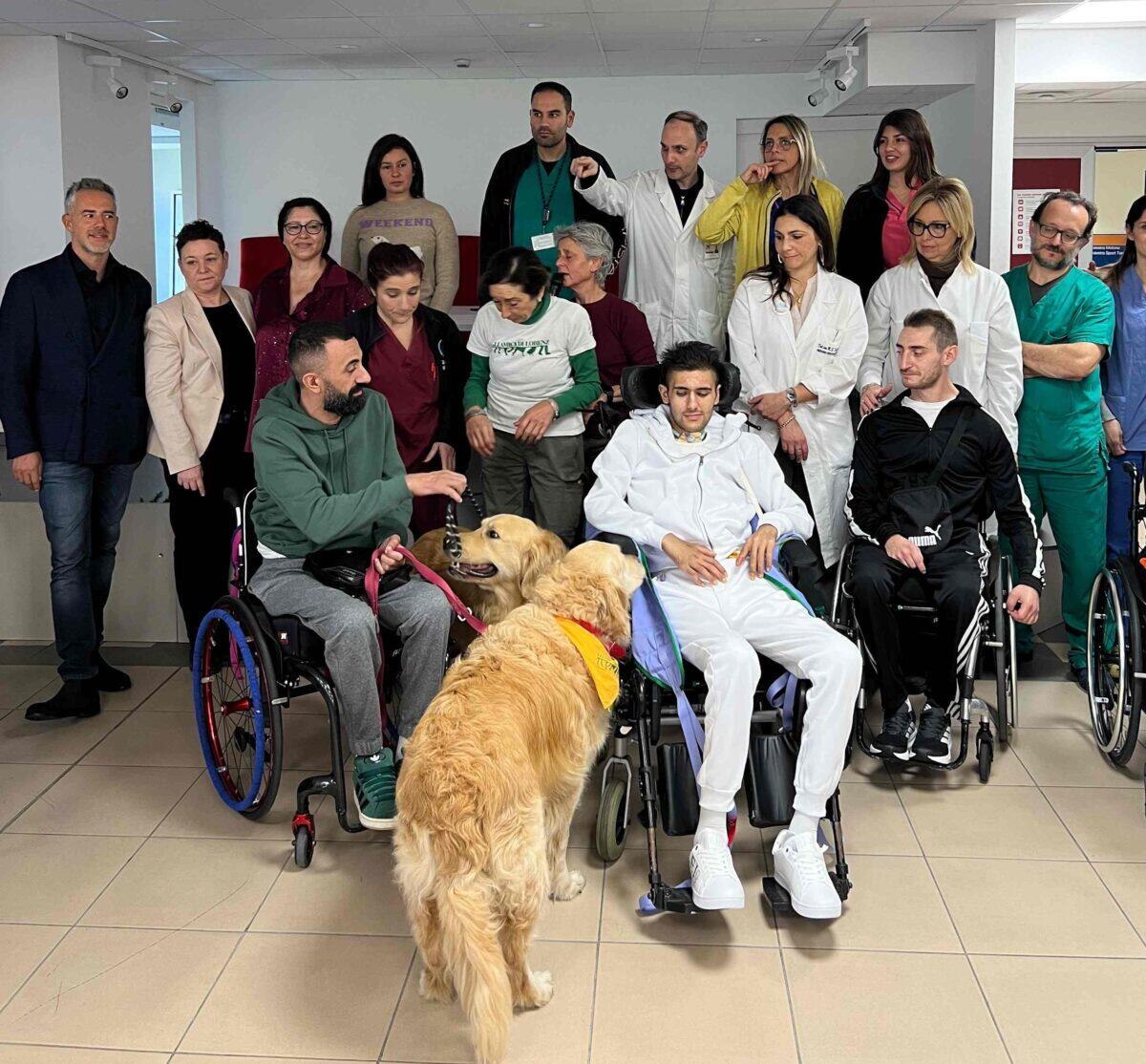 Ospedale Cannizzaro: un anno di successi per la pet therapy nell'Unità Spinale - 