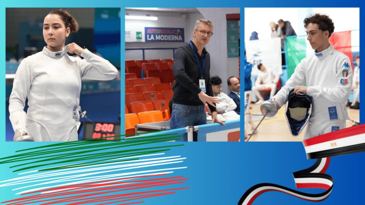 CUS Catania celebra le convocazioni per la Coppa del Mondo U20 di spada, con Maria Roberta Casale e Tancredi Di Stefano in competizione a Il Cairo - 
