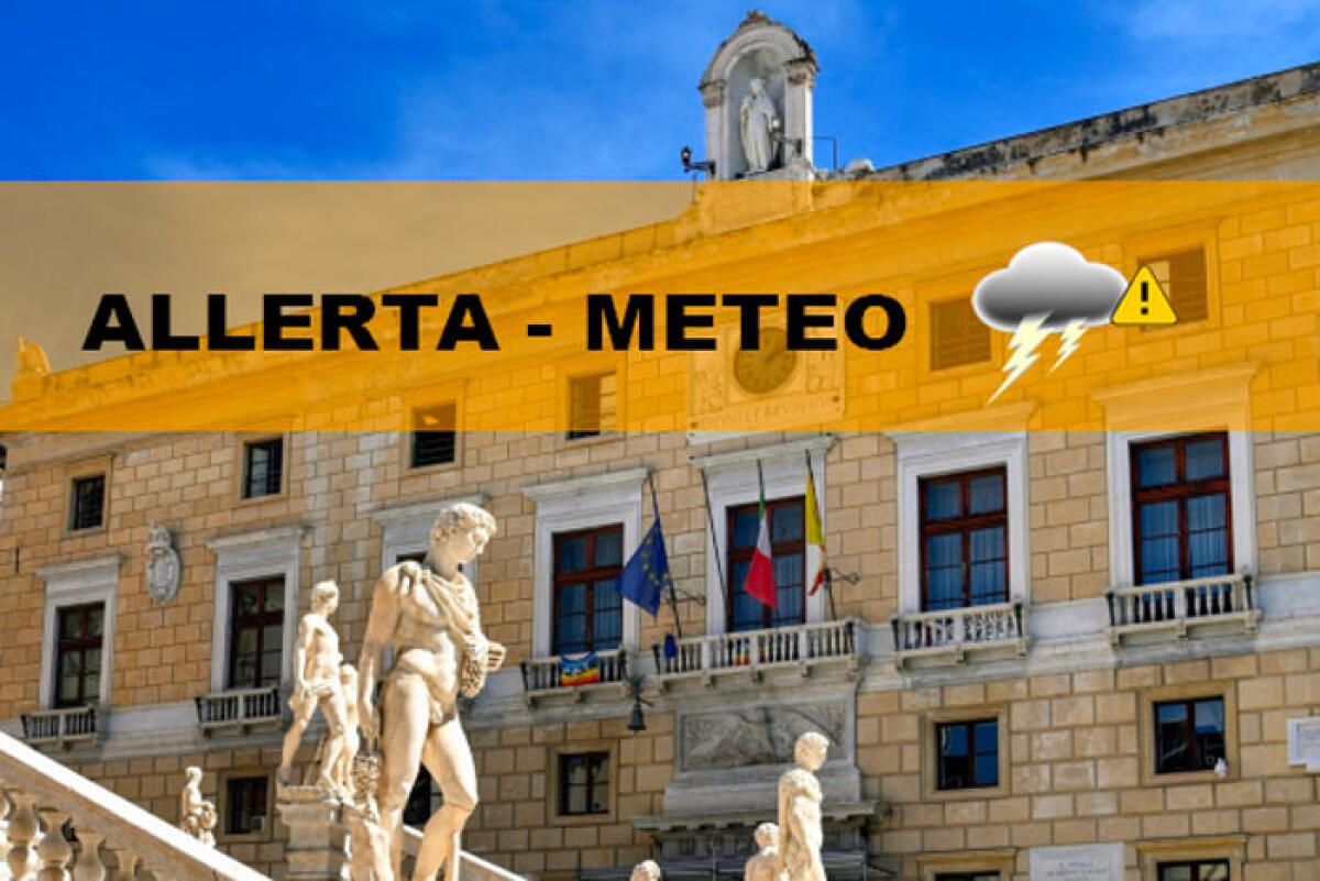 Chiusura delle scuole e spazi pubblici nel Comune di Palermo per allerta meteo arancione - 