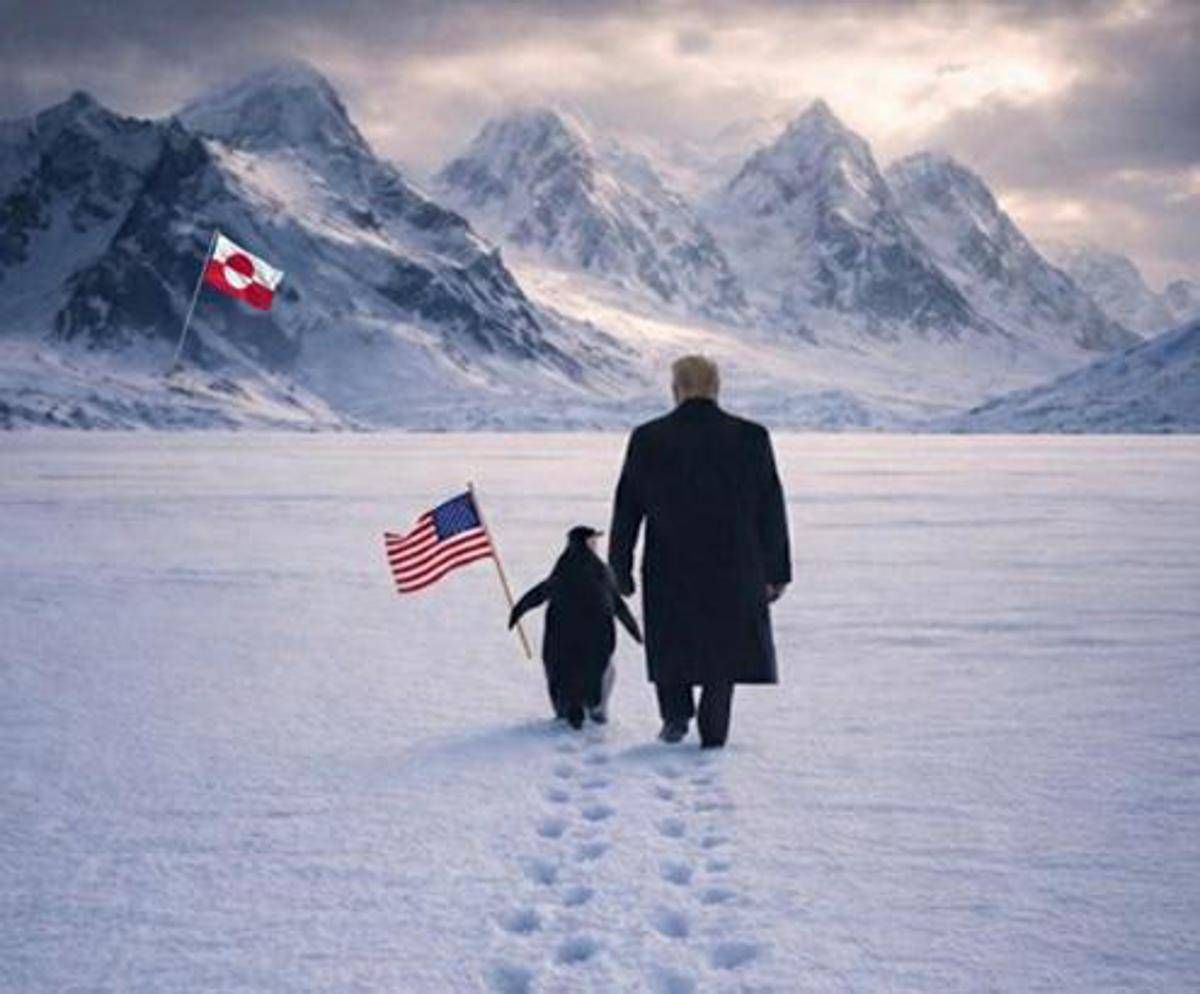 Trump, la Groenlandia e la foto col pinguino: stavolta la Casa Bianca stecca - 
