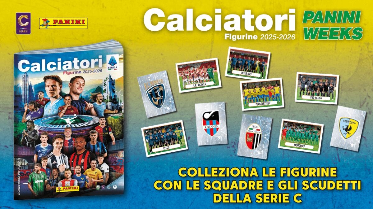 Calcio Catania protagonista nelle Panini Weeks della Serie C con il nuovo album 2025-2026 - 