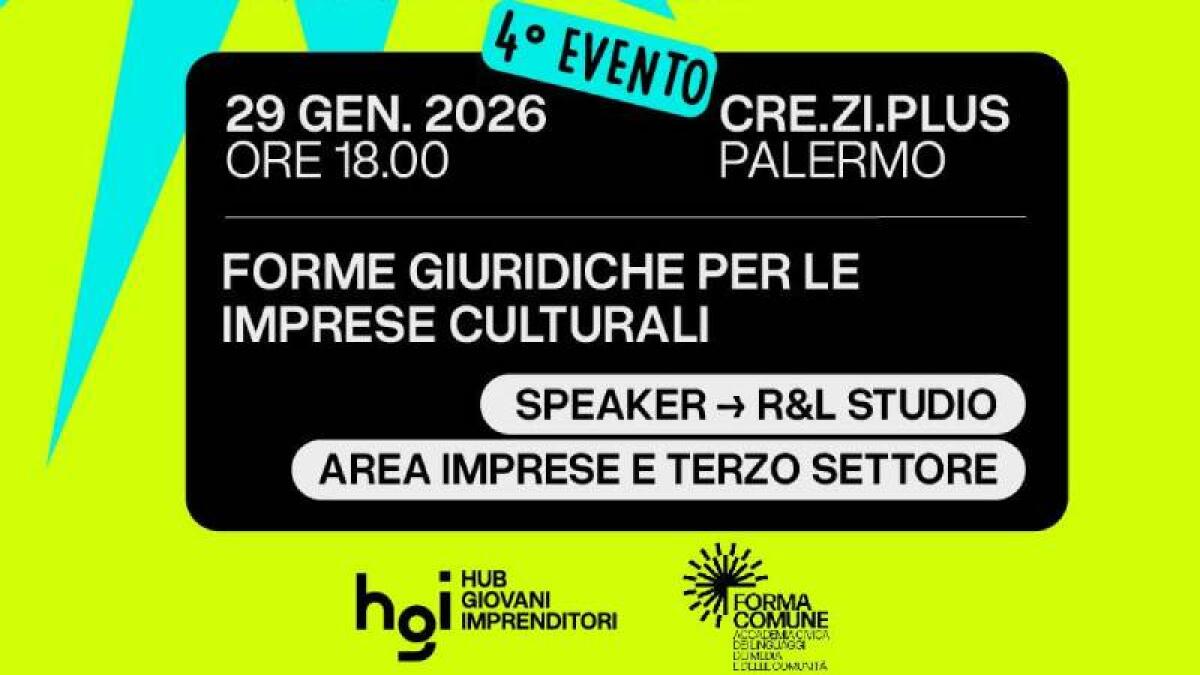 “Comune di Palermo: Approfondimento sulle Forme Giuridiche delle Imprese Culturali” - 