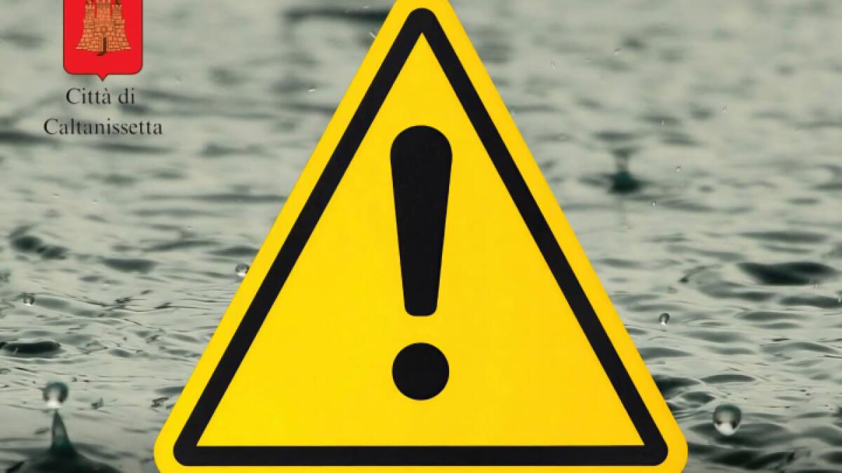 Chiusura di Scuole e Strutture nel Comune di Caltanissetta per Allerta Meteo di Protezione Civile - 