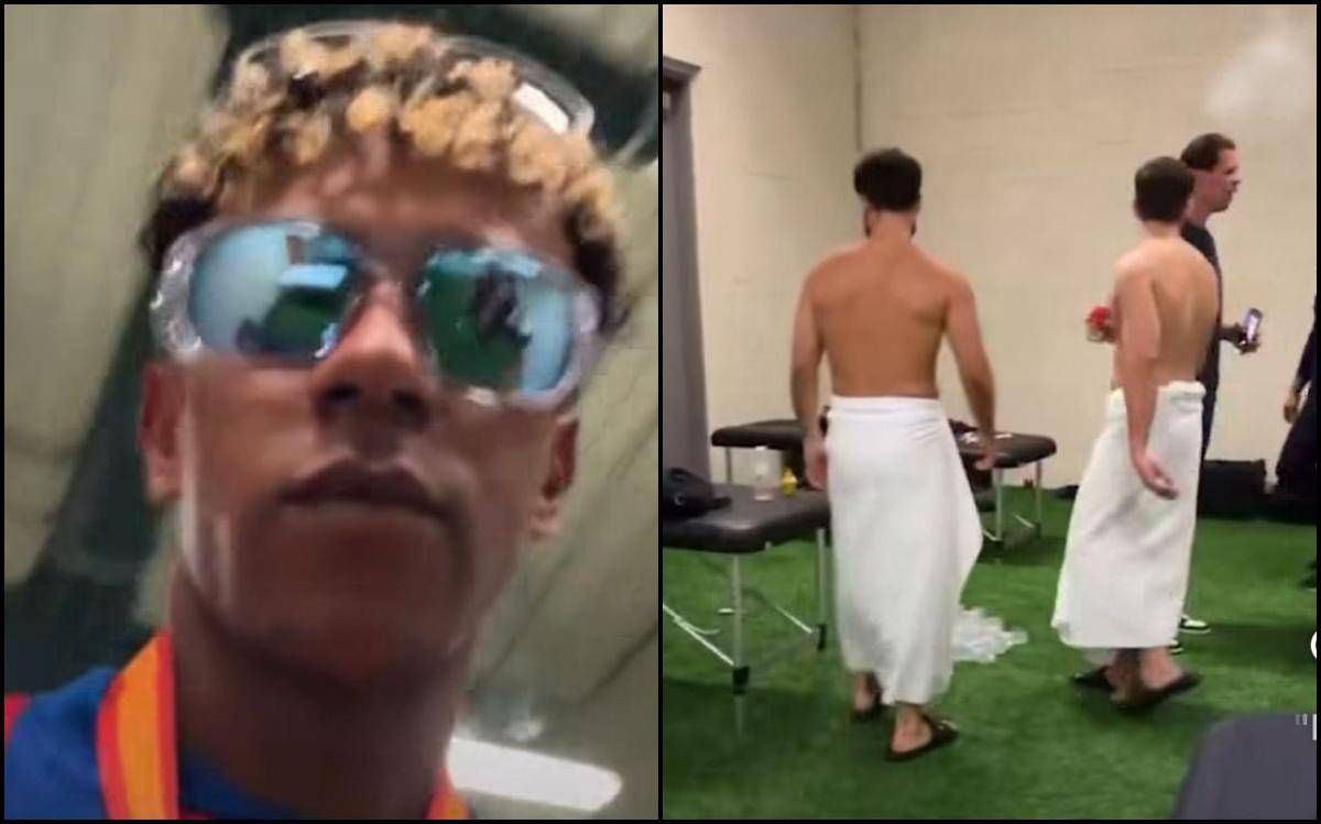 Yamal, 'imprevisto' social: parte la diretta e riprende Szczesny mentre fuma - 