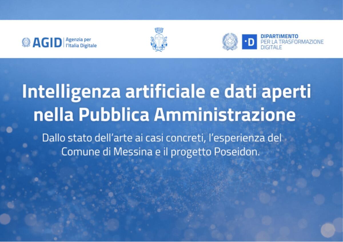 Il Comune di Messina lancia la giornata di studi su Intelligenza Artificiale e dati aperti per la Pubblica Amministrazione - 