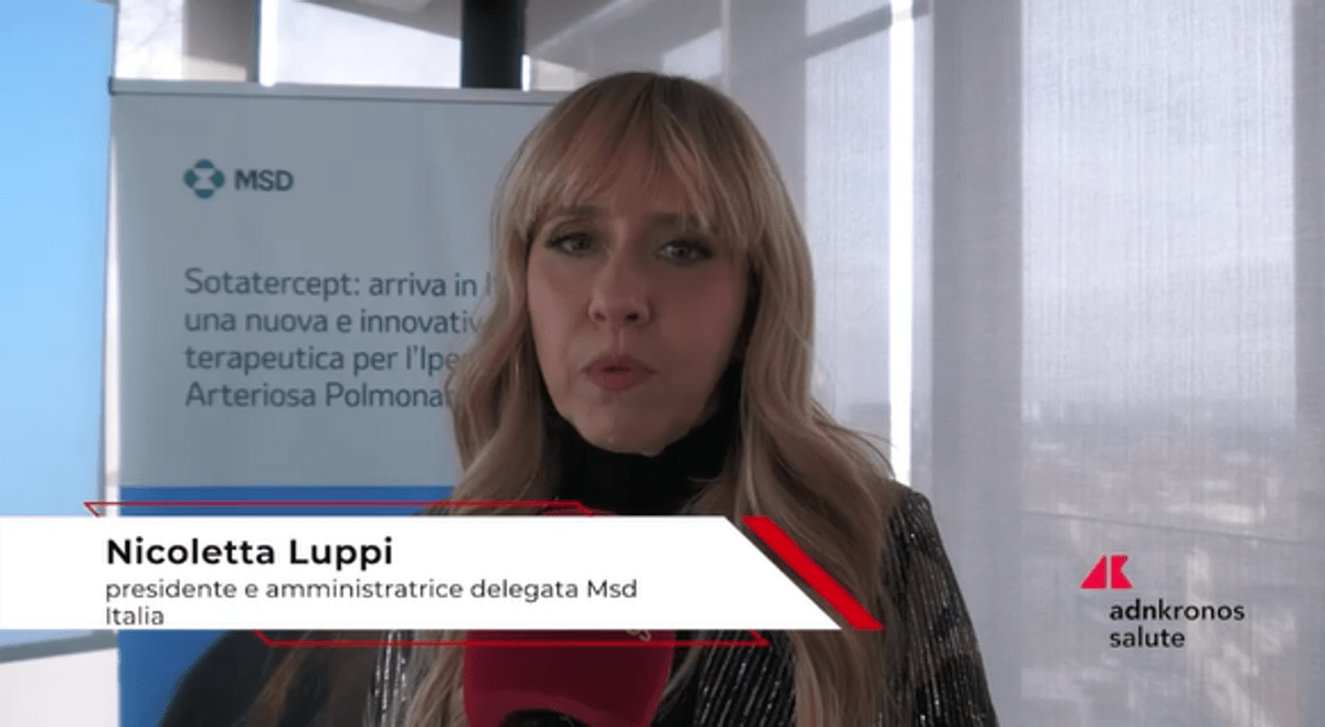 Luppi (Msd): "Sotatercept farmaco innovativo per ipertensione polmonare" - 