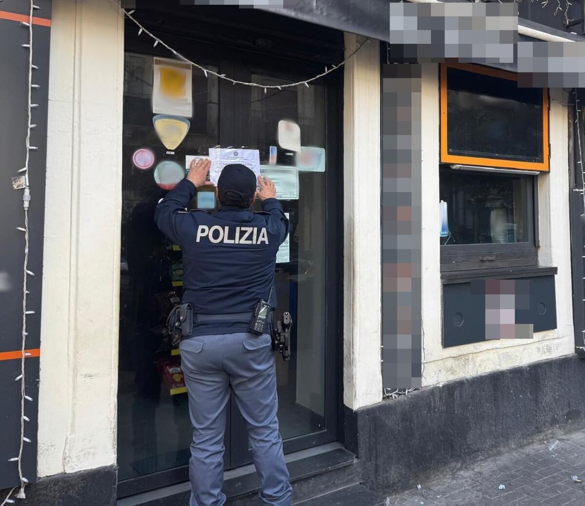 Polizia di Catania sospende attività di bar per presenza costante di pregiudicati - 