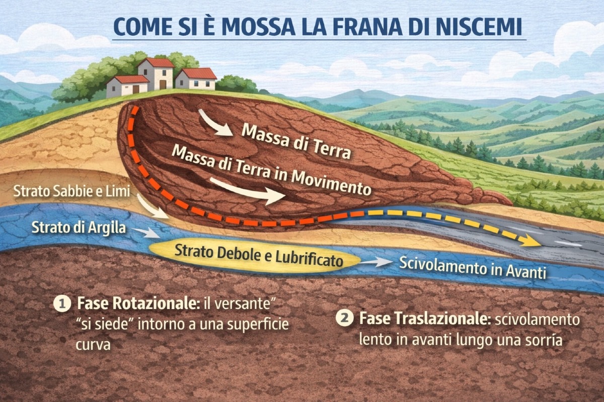 Emergenza Niscemi, tutte le cause scientifiche della frana - Credit Foto Nuovi Mondi - Astronomia e Scienza