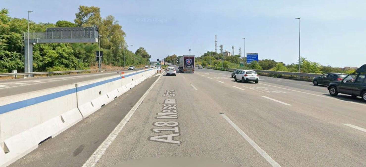 Ciclone Harry, pedaggi azzerati sull’A18: ecco il tratto interessato - Credit Foto Google Maps