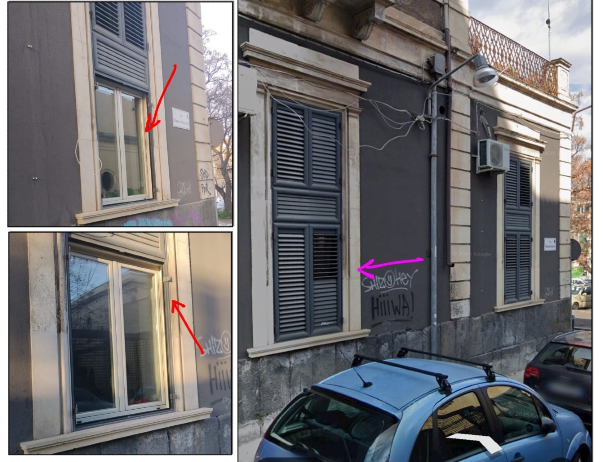 Catania, post segnalano furti di ante a piazza Dante: il caso scatena commenti e accuse - Credit Foto Inciviltà a Catania