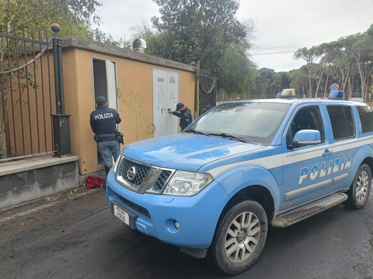 Polizia di Catania Arresta 43enne dopo Tentativo di Furto di Cavi Elettrici e Incendio dell'Auto Rubata - 