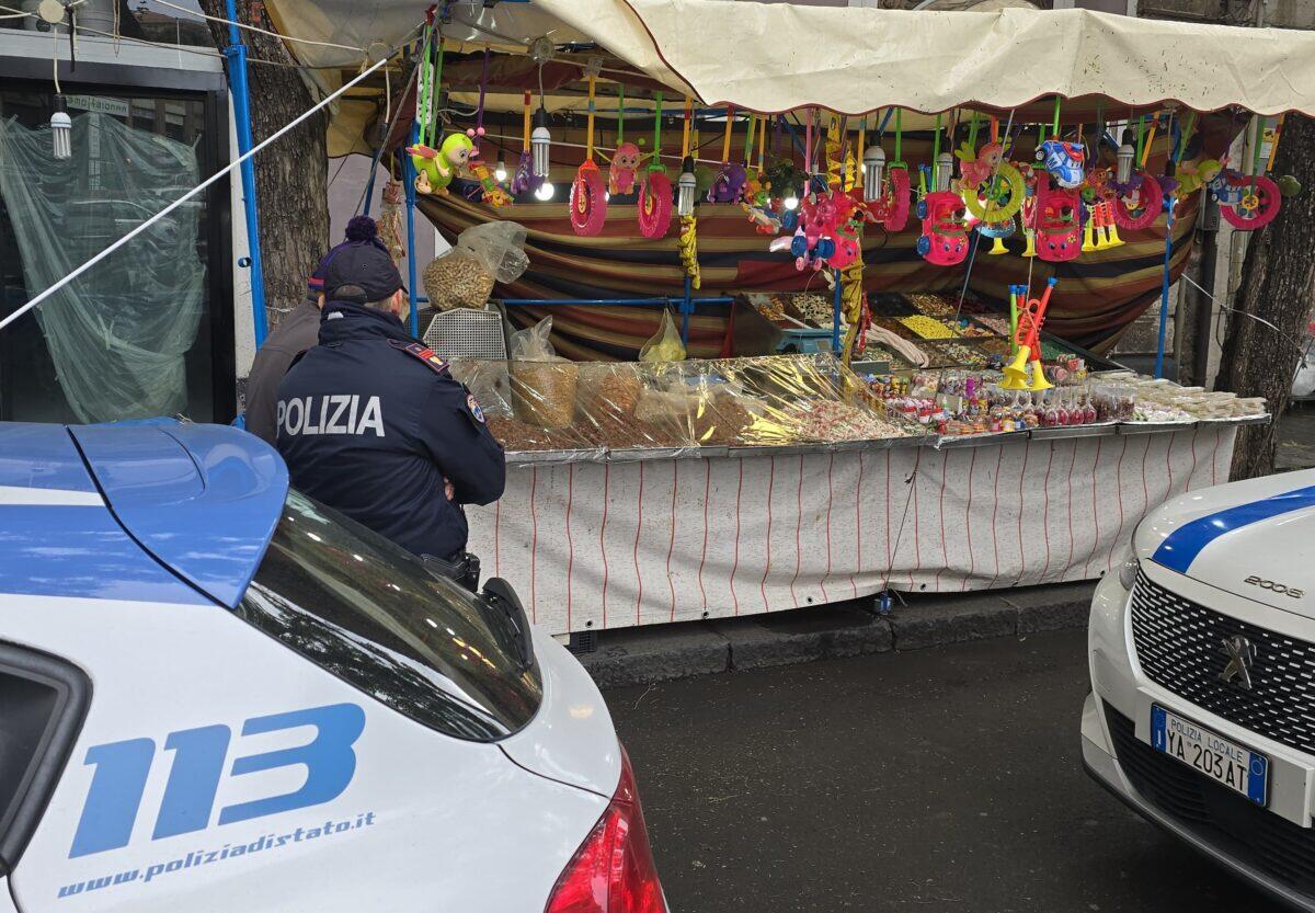 “Polizia di Catania intensifica controlli per contrastare l’abusivismo commerciale durante i festeggiamenti di Sant’Agata” - 