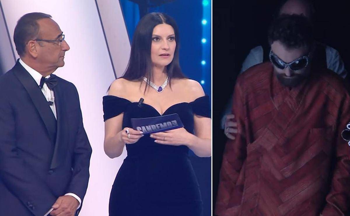 Sanremo, Laura Pausini interrotta dalle risate: Dargen D'Amico si 'autospoilera' - 