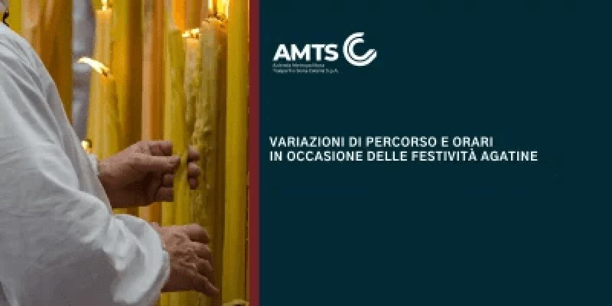 Variazioni del servizio AMTS Catania per le festività Agatine e chiusura capolinea Borsa - 