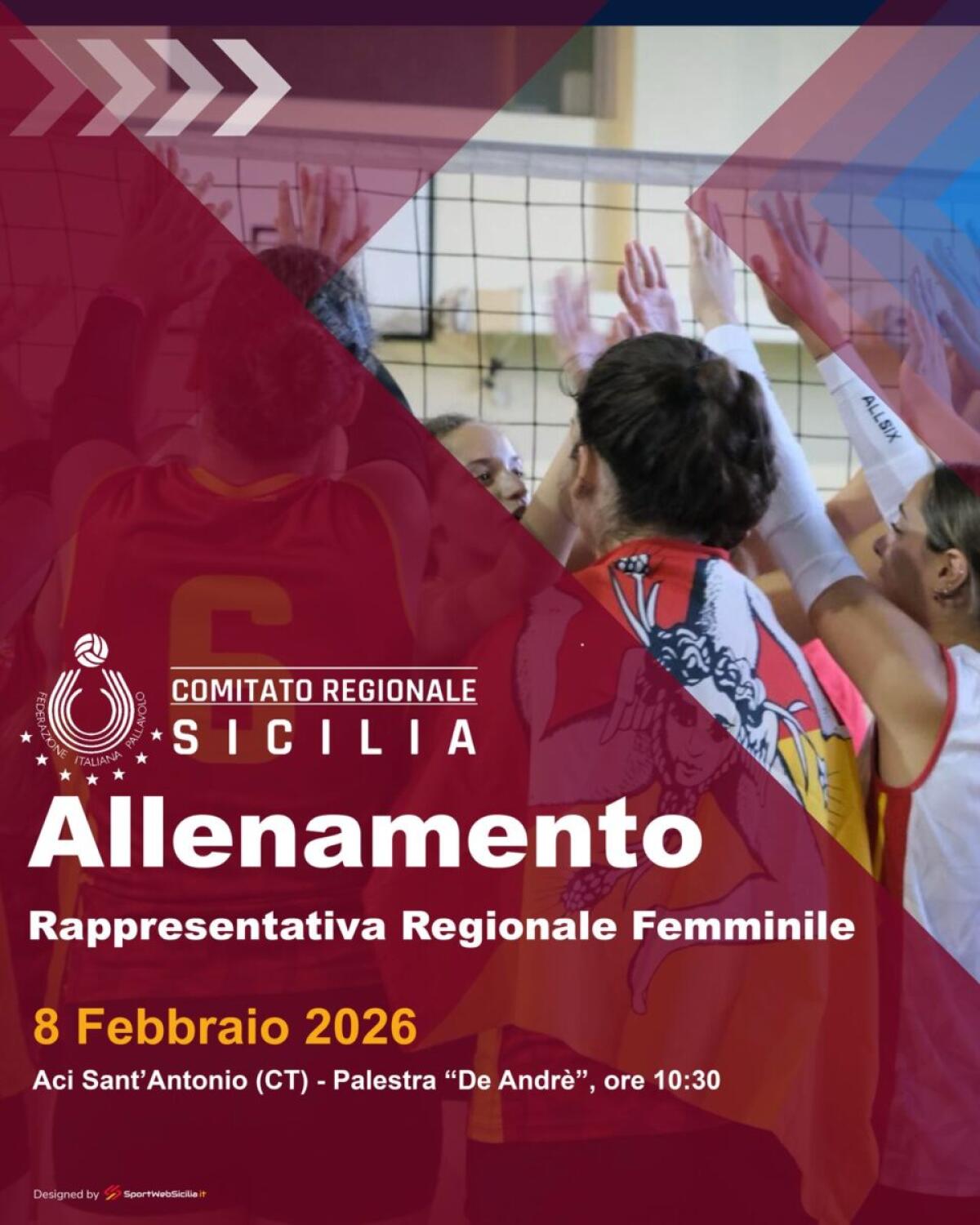 Feder Volley Sicilia: Allenamento della Selezione Regionale Femminile alla Palestra "De Andrè" di Aci Sant'Antonio - 