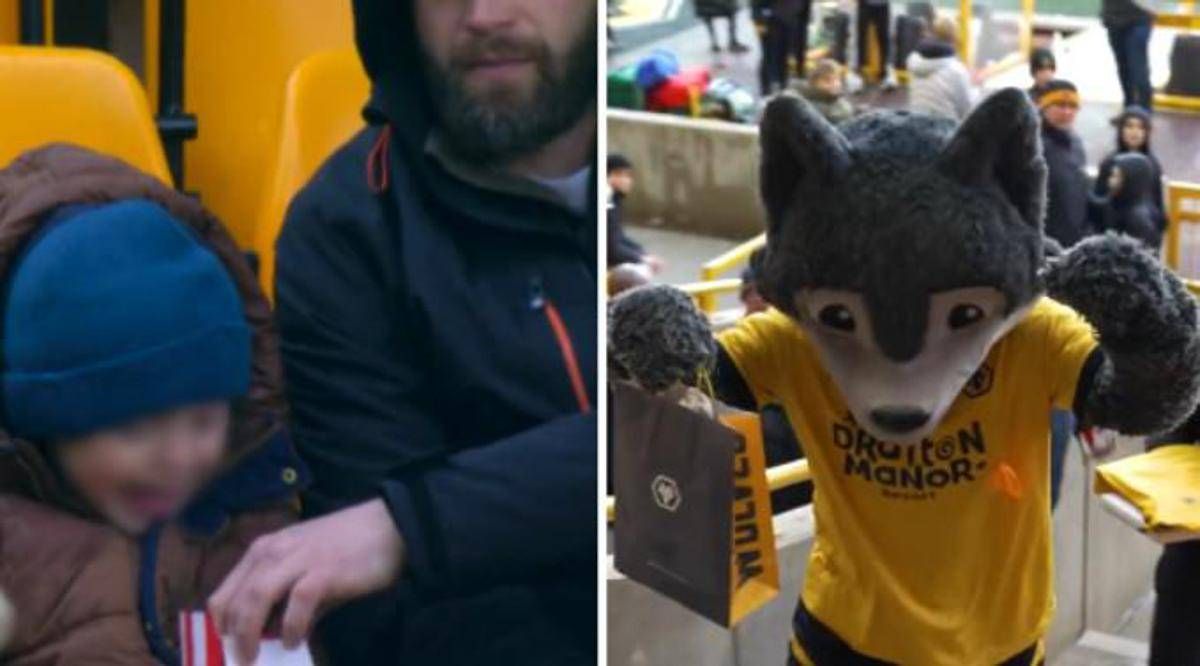 Papà ruba nuggets al figlio allo stadio, lui piange e la squadra lo ricompensa: il video virale - 