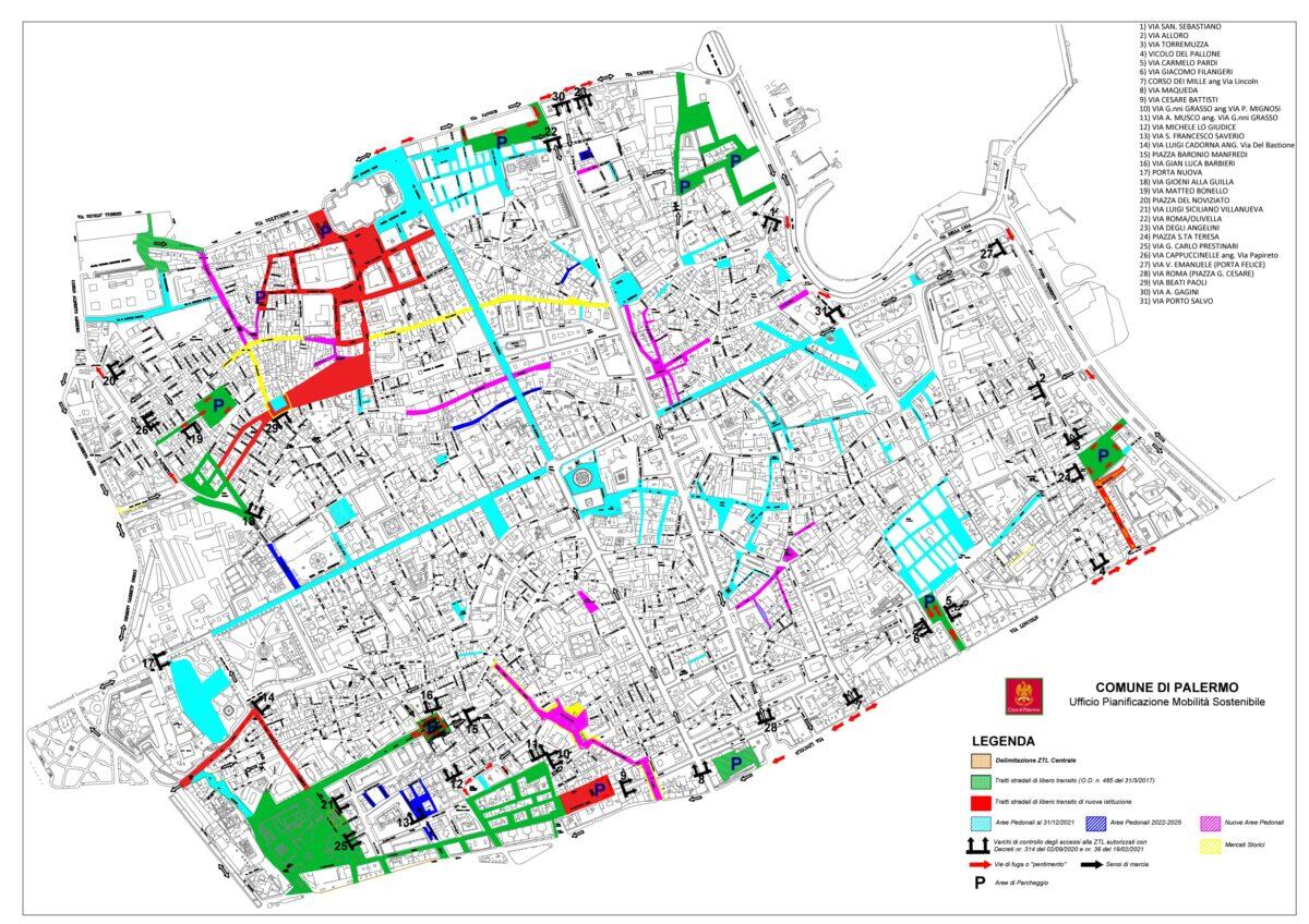 Estensione della Pedonalizzazione nel Comune di Palermo: Nuove Aree per un Centro Storico più Sostenibile e Vivibile - 