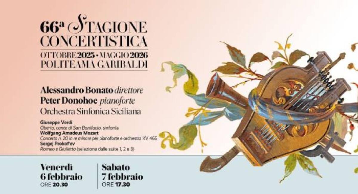 La 66ª Stagione dell'Orchestra Sinfonica Siciliana: Verdi, Mozart e Prokof’ev al Politeama Garibaldi - 