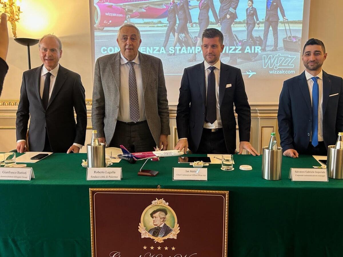 Wizz Air sceglie il Comune di Palermo come 39ª base mondiale, potenziando l’offerta di collegamenti e creando opportunità di lavoro - 