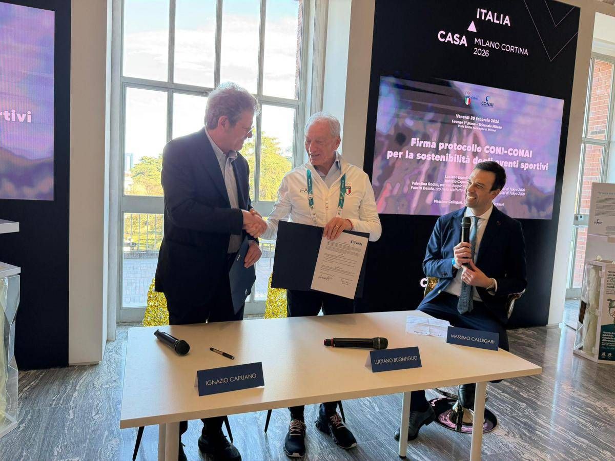 Milano-Cortina, firmato protocollo Coni-Conai per sostenibilità eventi sportivi - 
