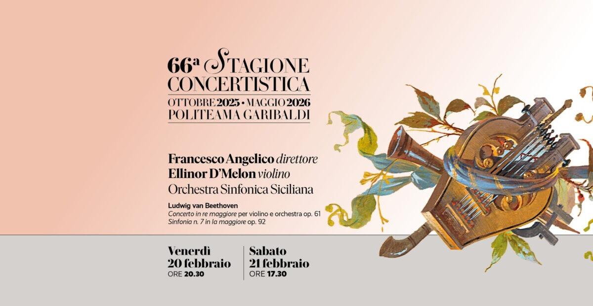 Concerto di Beethoven con Francesco Angelico e Ellinor D’Melon al Politeama Garibaldi - 