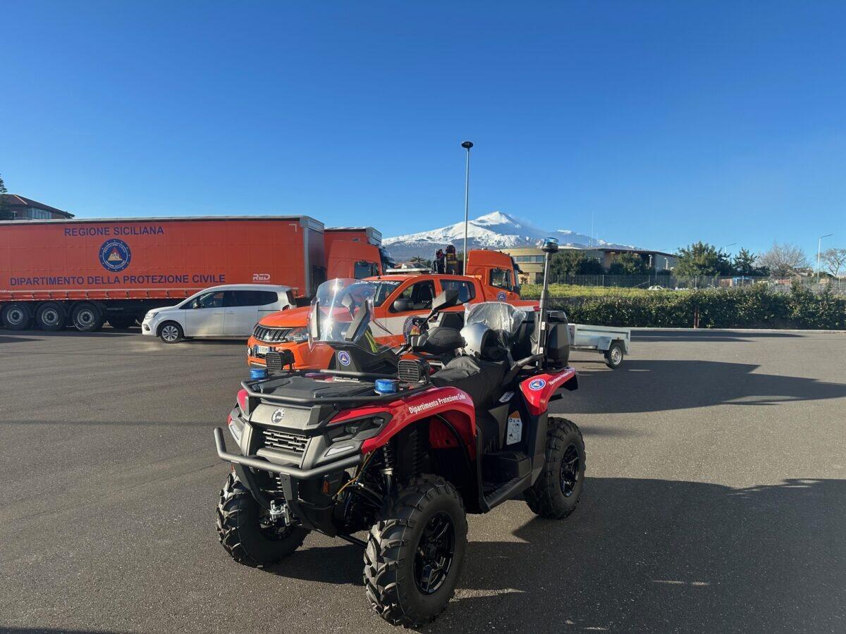 Potenziare la Protezione Civile: Nuovi mezzi Quad al servizio della sicurezza sul versante dell'Etna - 