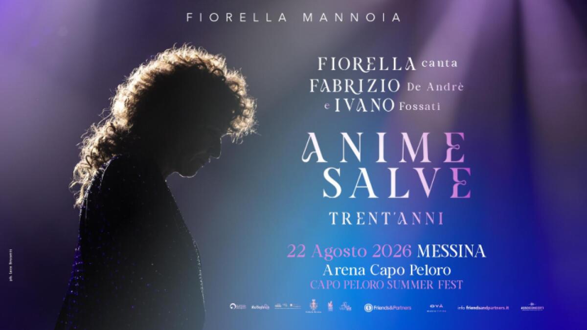Fiorella Mannoia in concerto il 22 agosto all'Arena Capo Peloro del Comune di Messina - 