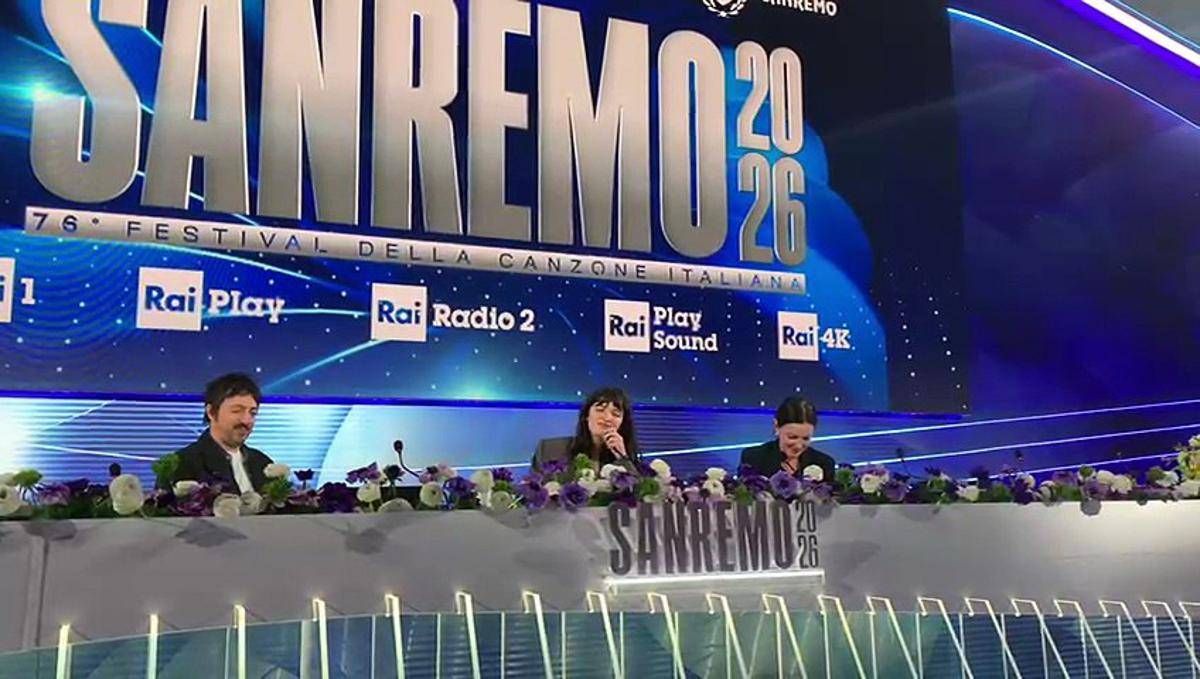 Sanremo, Angelica Bove intona 'Hallelujah' in sala stampa - 
