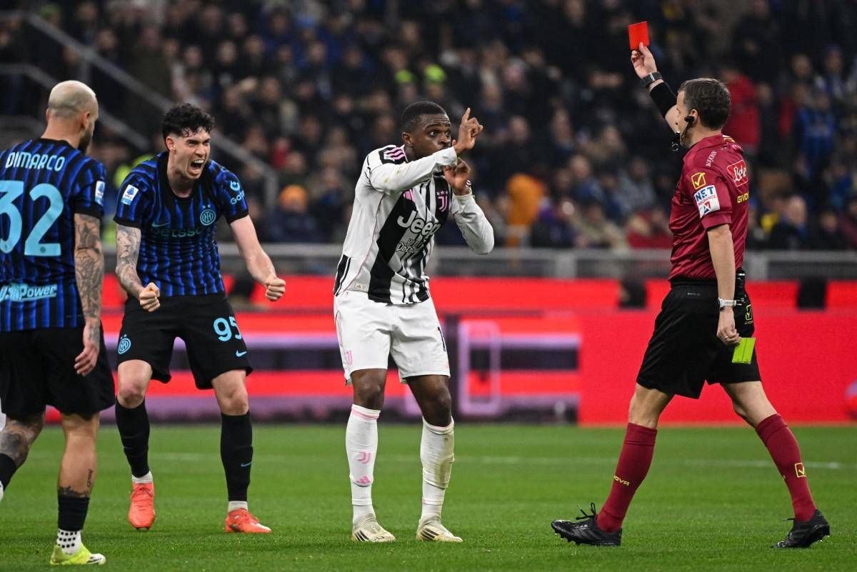 Inter-Juve, Kalulu espulso nel primo tempo: era fallo su Bastoni? - 