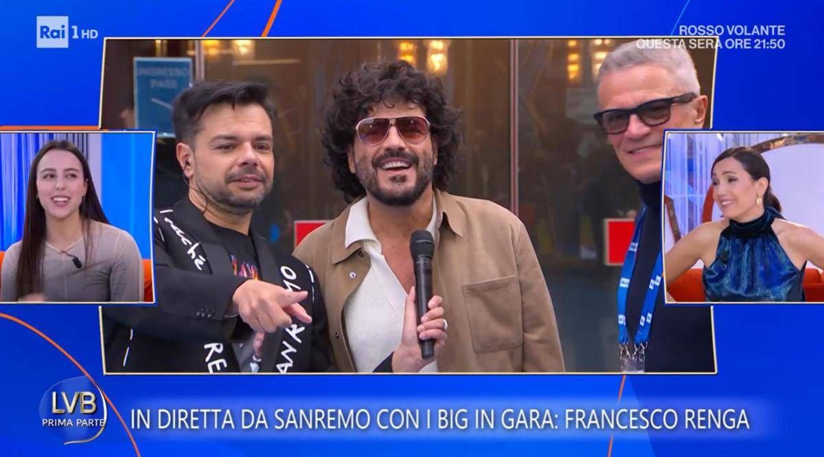 Sanremo, Renga e il siparietto con la figlia Jolanda: "Le prove? Non sono andate benissimo..." - 
