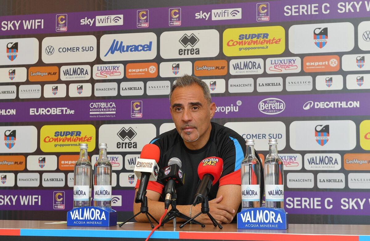 Conferenza Stampa di Mister Toscano al Calcio Catania prima della sfida contro il Siracusa - 