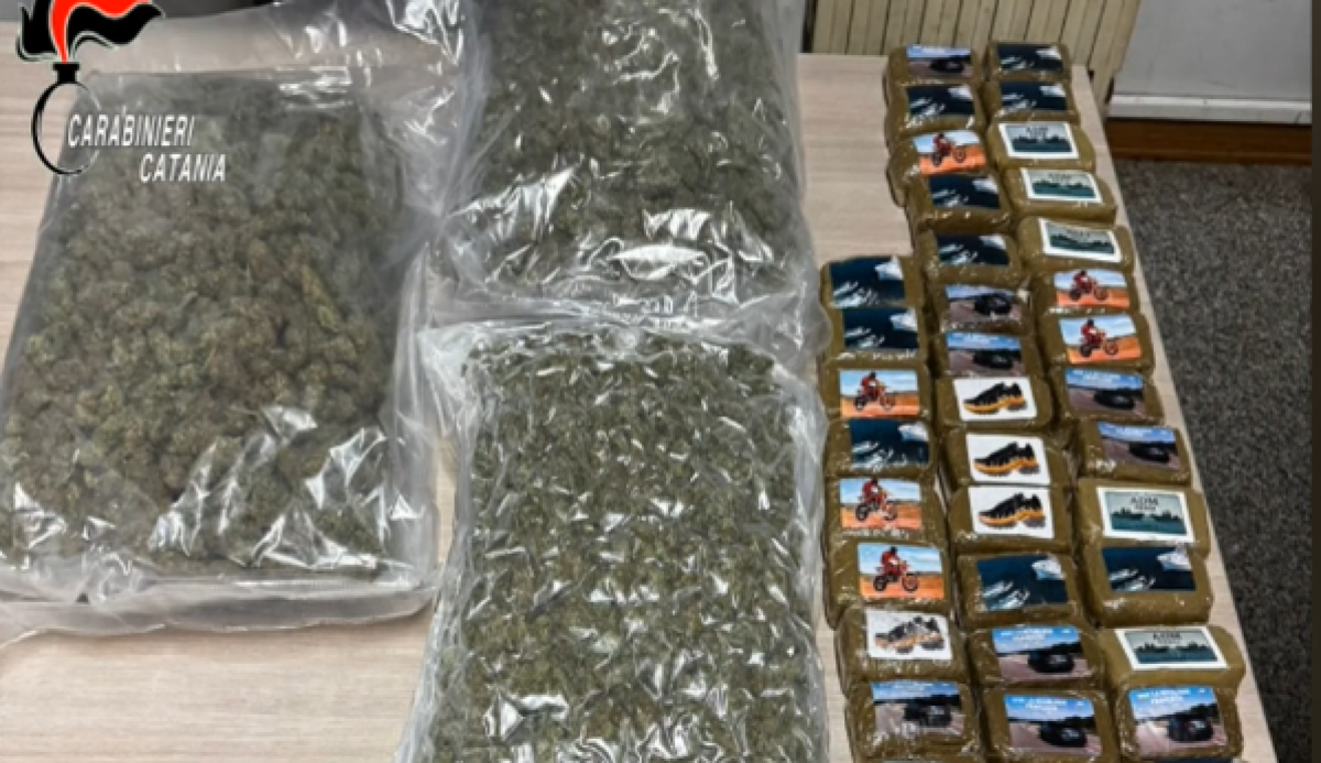 Ramacca: arrestato 36enne con circa 7,5 kg di droga in auto rubata dopo inseguimento sulla SS417 - 
