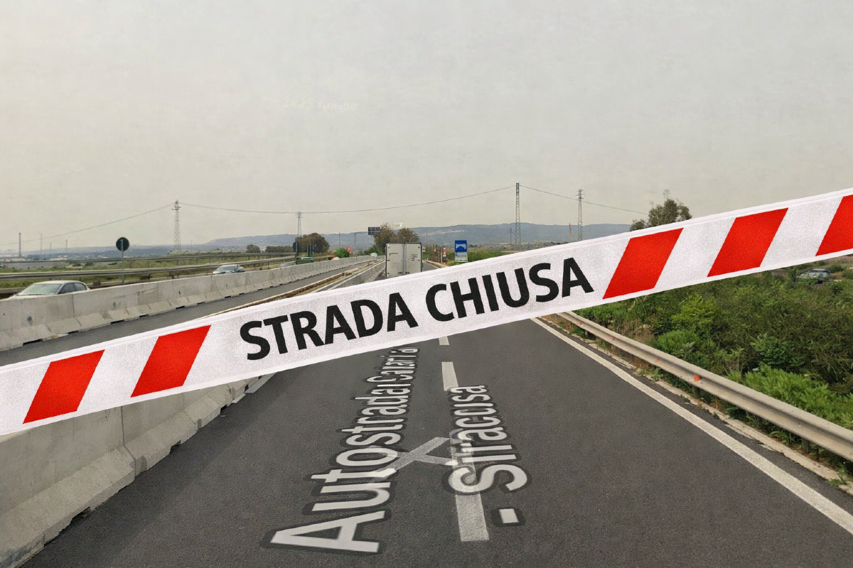 Chiusura temporanea A18 tra Augusta e Zona industriale nord per verifiche alle gallerie - 