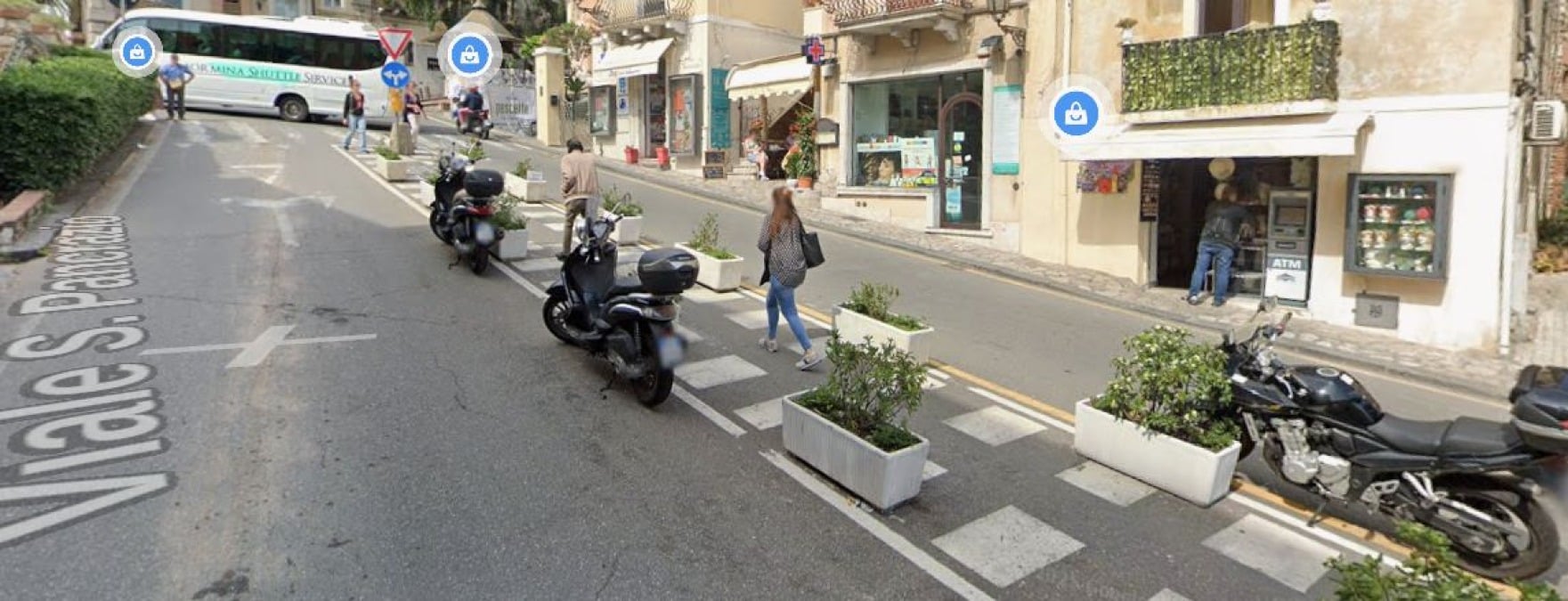 Crollo a Taormina: cede una casa disabitata in via San Pancrazio, nessun ferito - Credit Foto Google Map