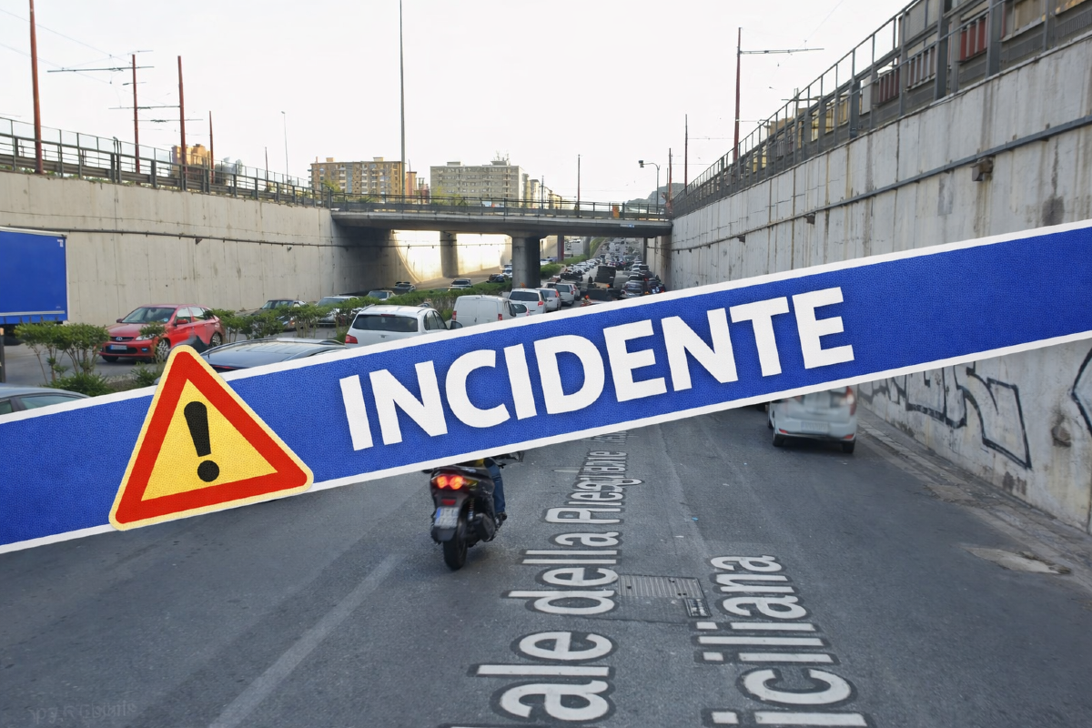 INCIDENTE a Palermo in viale Regione Siciliana: bambina ferita, coinvolte tre auto - 